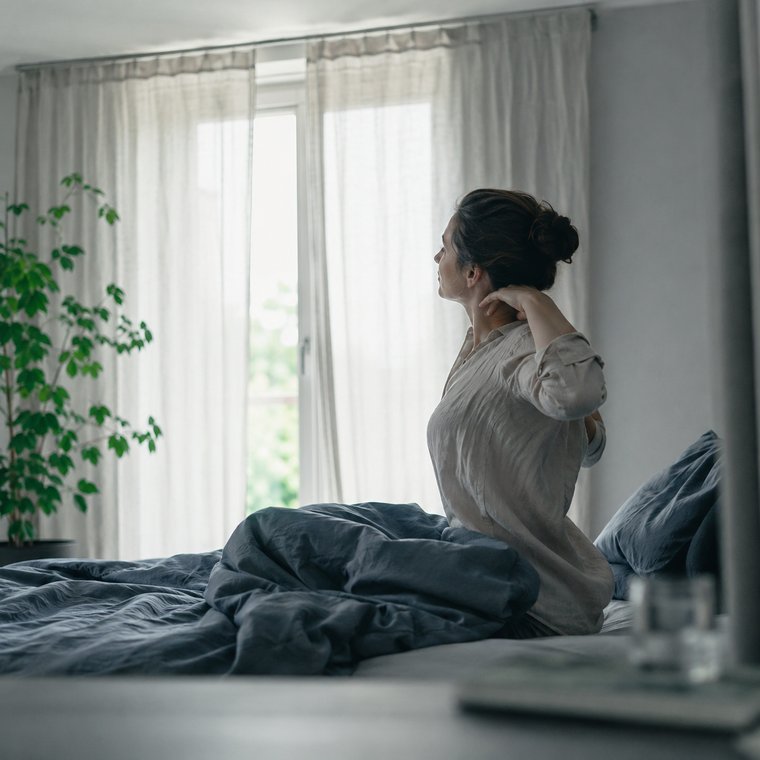 Erholsamer Schlaf im Morgenlicht